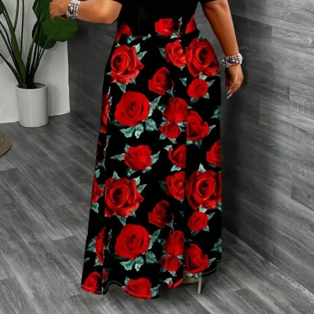 asymmetrical maxi dress Black 50 Beautiful Burgundy Hair Size:M / 6-8 Black Prom Dress